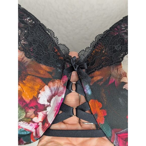 NWT Lane Bryant Boost Balconette Cacique Collection Underwire Bra 46D Floral - Picture 8 of 11